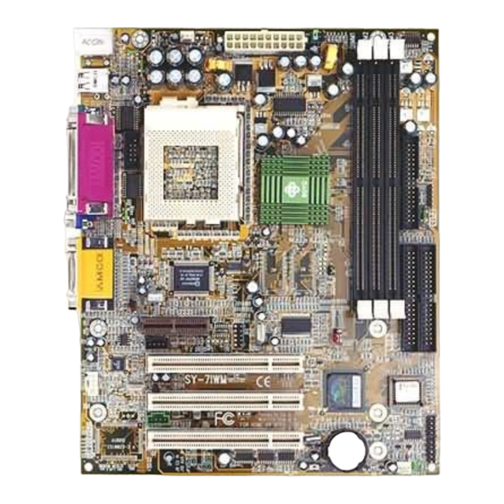 Soyo Computer SY-7IWM Quick Start Manual