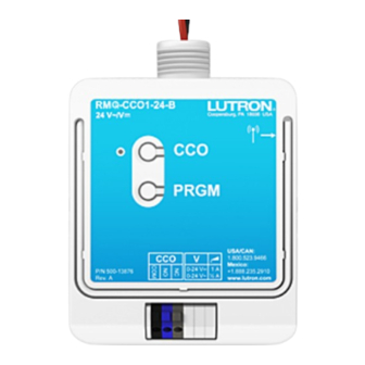 Lutron Electronics PowPak RMM-CCO1-24-B Installation Manual