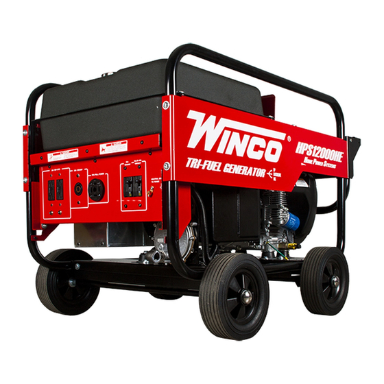 Winco HPS12000HE Installation And Operator's Manual