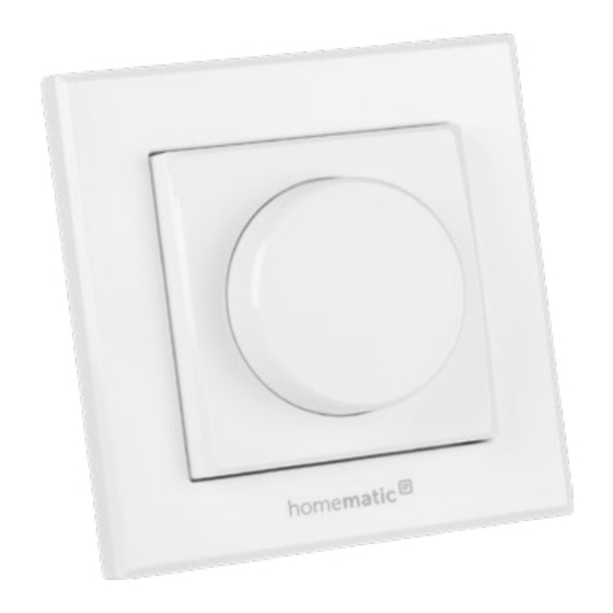 HomeMatic HmIP-WRCR Manuals