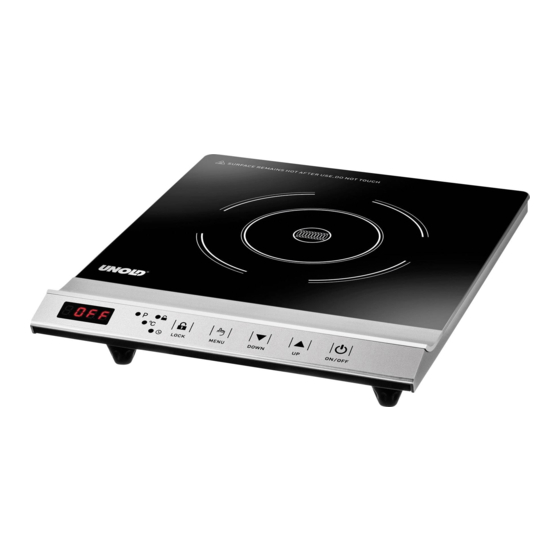 Unold PROFI 58255 Instructions For Use Manual