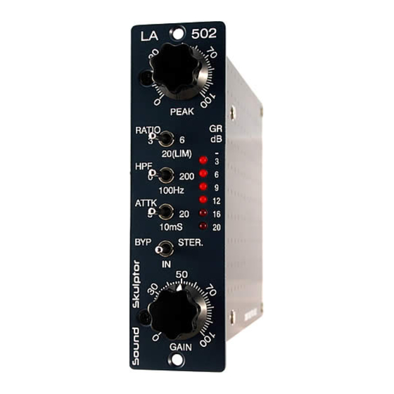 Sound Skulptor LA502 Setup Manual