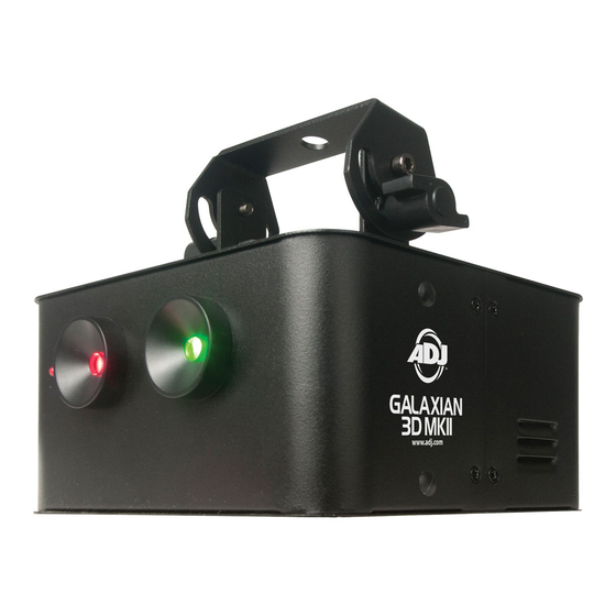 ADJ GALAXIAN 3D MKII User Instructions