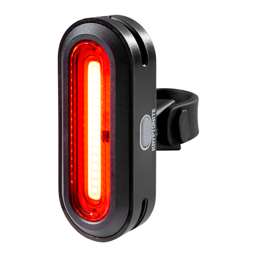Kryptonite Avenue R-50 - USB Rechargeable Bike Light Manual