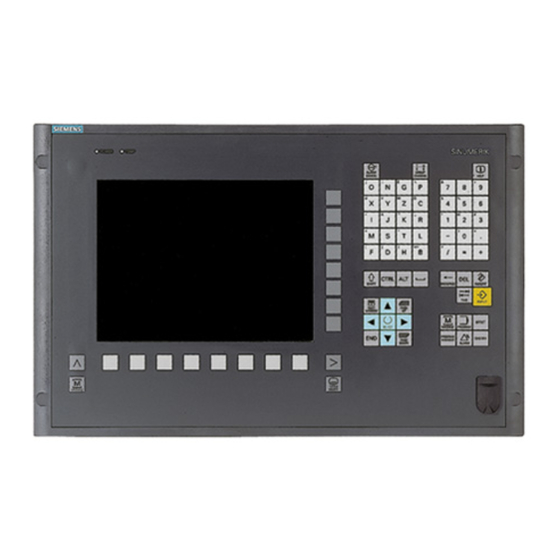 Siemens SINUMERIK 840D sl Operating Manual