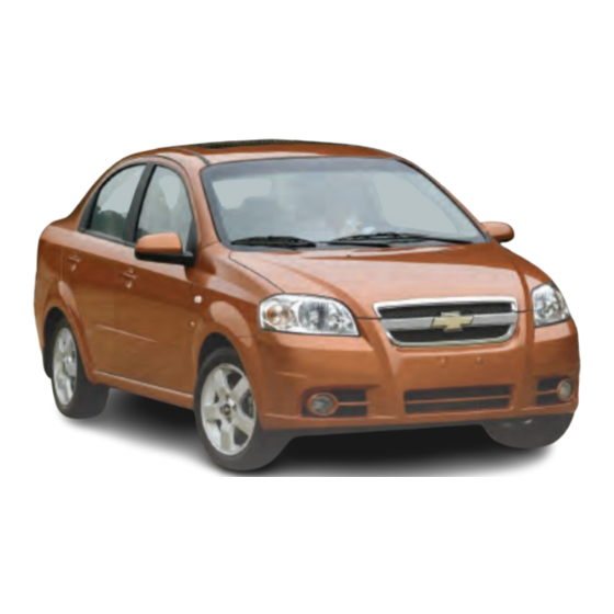Chevrolet 2008 Aveo Instruction Manual