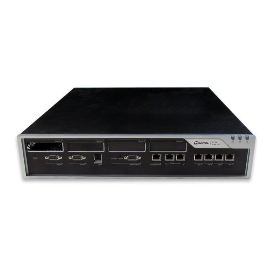 Mitel 3300 Configuration Notes