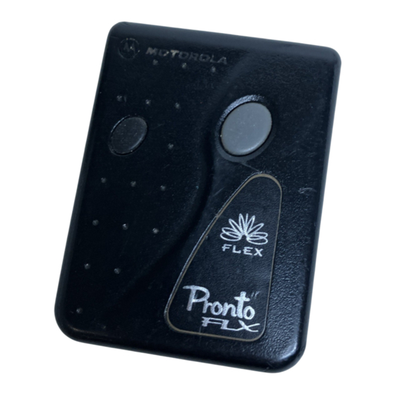 Motorola Pronto FLX User Manual