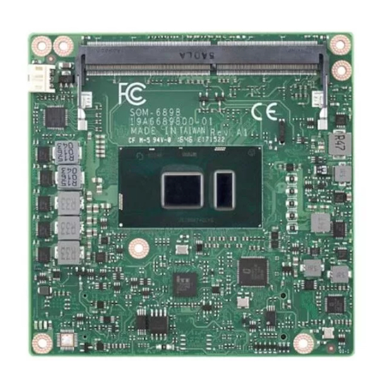 Advantech SOM-6897 User Manual