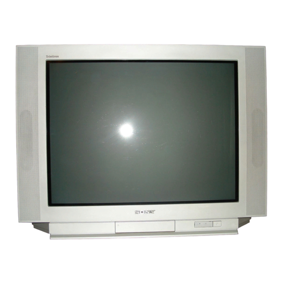 Sony KV-29RE10K Instruction Manual