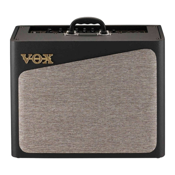 VOX Amplification AV30 Manual