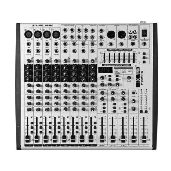 HQ Power PROMIX1212E User Manual