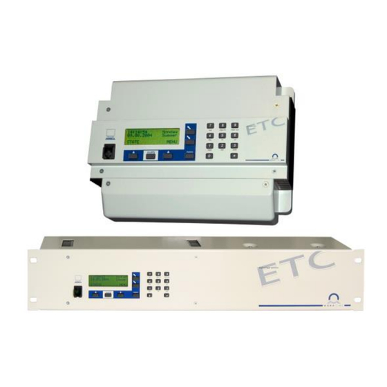 Mobatime EuroTime Center ETC Quick Information Manual