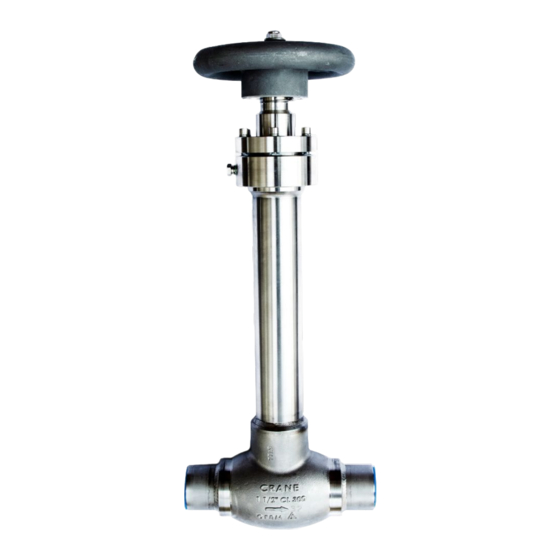 Crane CRYOFLO T-Globe Installation, Operation And Maintenance Manual