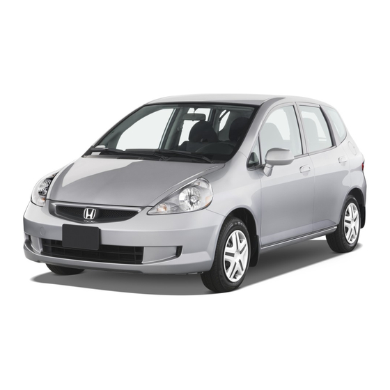 Honda 2008 Fit Owner's Manual
