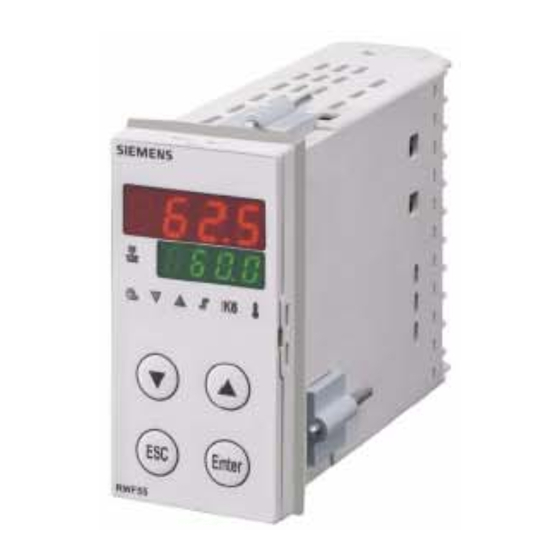 User Manuals: Siemens RWF50 Temperature Controller