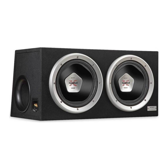 Sony XS-L120B5D Instructions