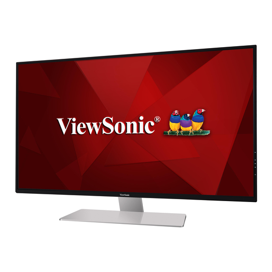ViewSonic VX4380-4K Entertainment Monitor Manuals