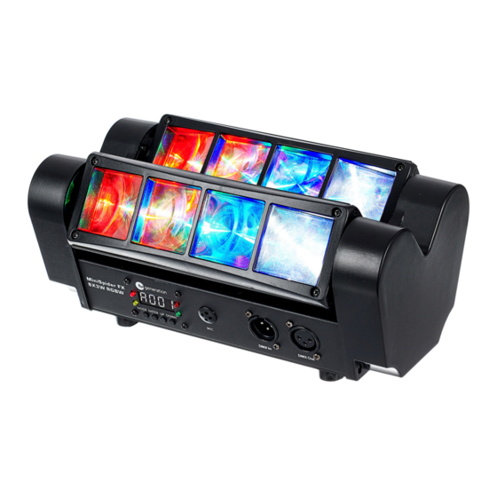 thomann MiniSpider FX 8 x 3 W RGBW Manuals