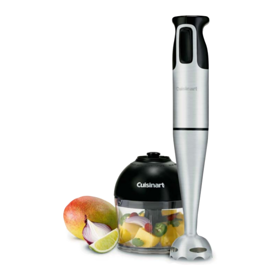 Cuisinart Smart Stick CSB-77C Instruction/Recipe Booklet