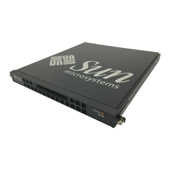 Sun Microsystems Netra t1 105 Installation Manual