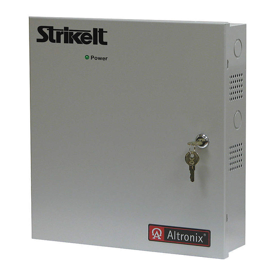 Altronix StrikeIt1 Installation Manual
