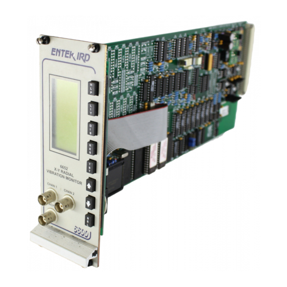 Entek IRD 6600 Series Vibration Monitor Manuals
