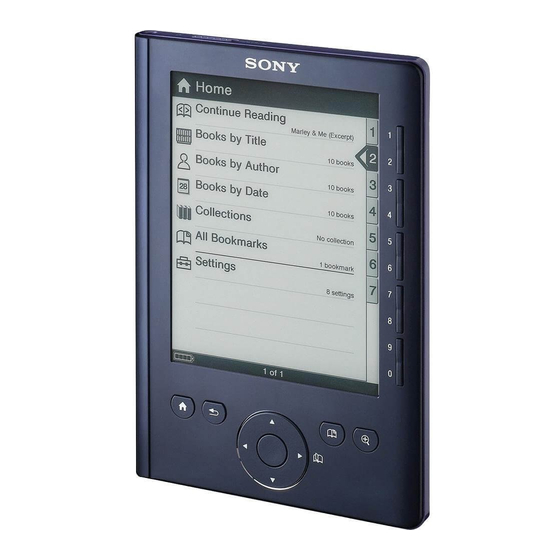Sony PRS-300BC Specifications