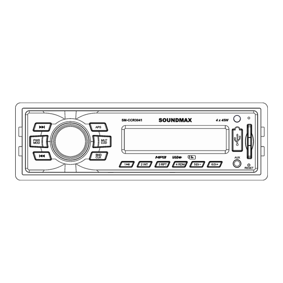 SoundMax SM-CCR3041 Instruction Manual