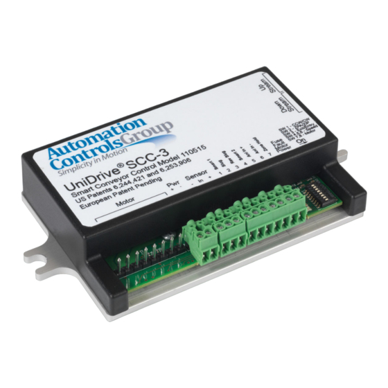 Automation Controls Group UniDrive SCC-3 Installation And Troubleshooting Manual