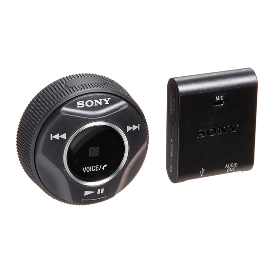 Sony RM-X7BT Reference Manual