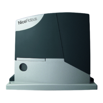 Nice RB400 Instructions And Warnings For Installation And Use