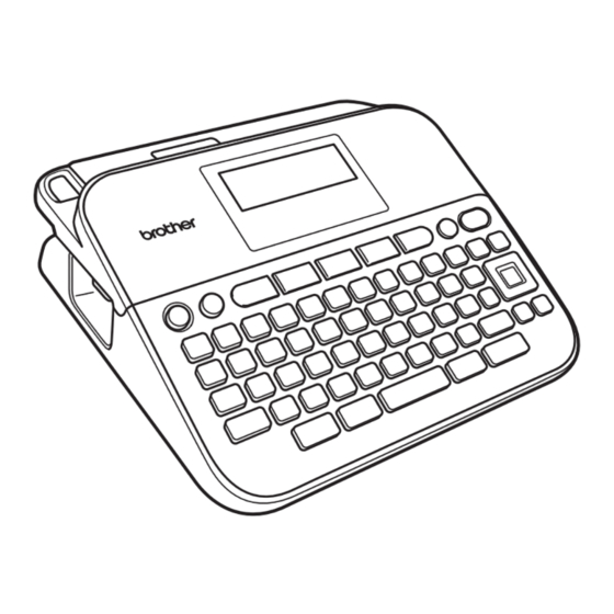 Brother TZe P-Touch PT-D400VP User Manual