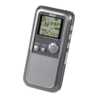 RCA RP5120 - RP 256 MB Digital Voice Recorder User Manual