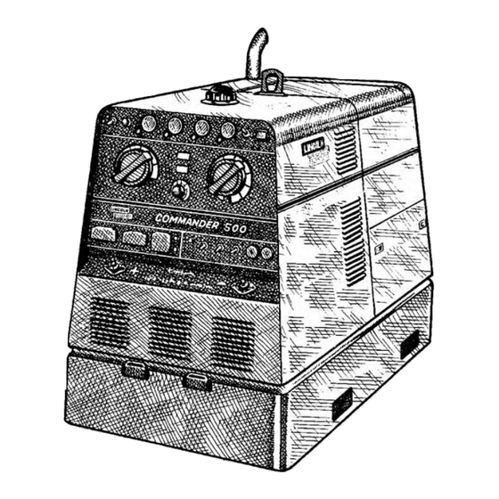 Lincoln Electric COMMANDER 500 IM644-A Operator's Manual