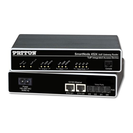 Patton electronics 4520 Series Specification Sheet