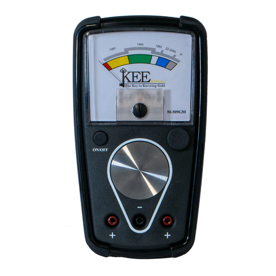 QUICKTEST KEE M509GM MANUAL Pdf Download ManualsLib