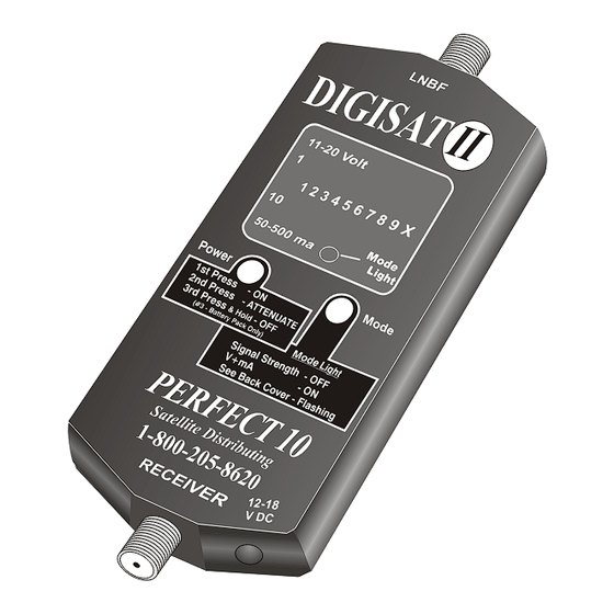 Perfect 10 Satellite Distributing DIGISAT II Manual