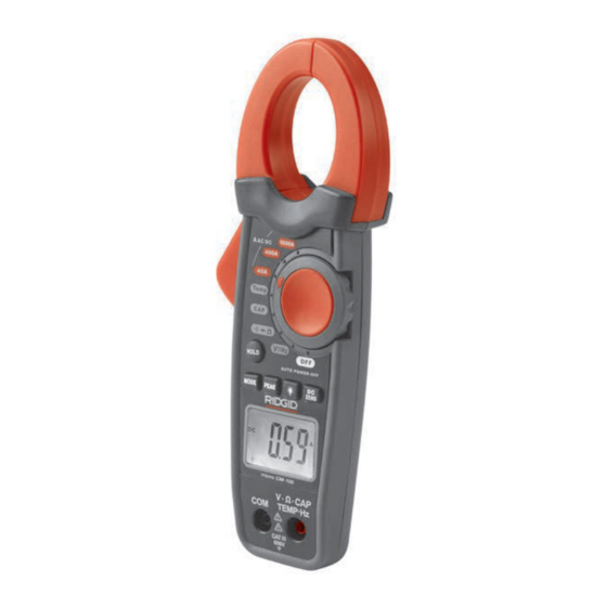 RIDGID Micro CM-100 Operator's Manual