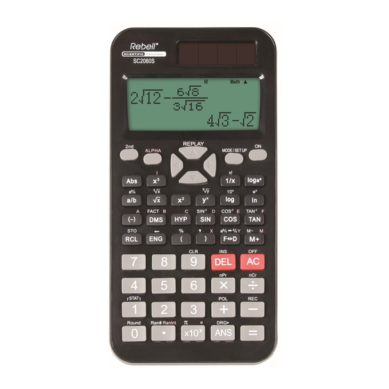 Rebell SC2060S Owner's Manual