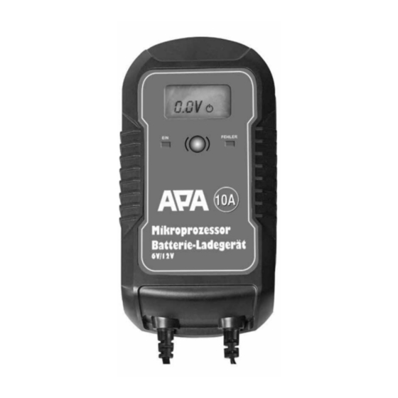 APA 16622 Operating Instructions Manual