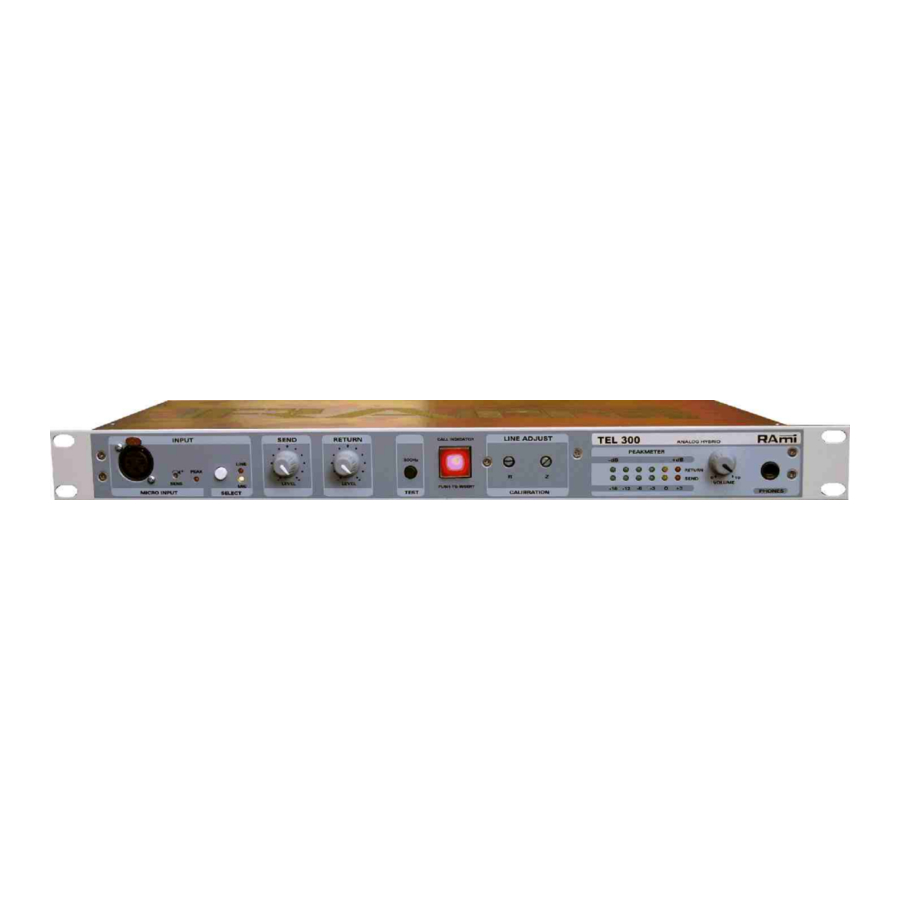 Rami TEL 300 User Manual