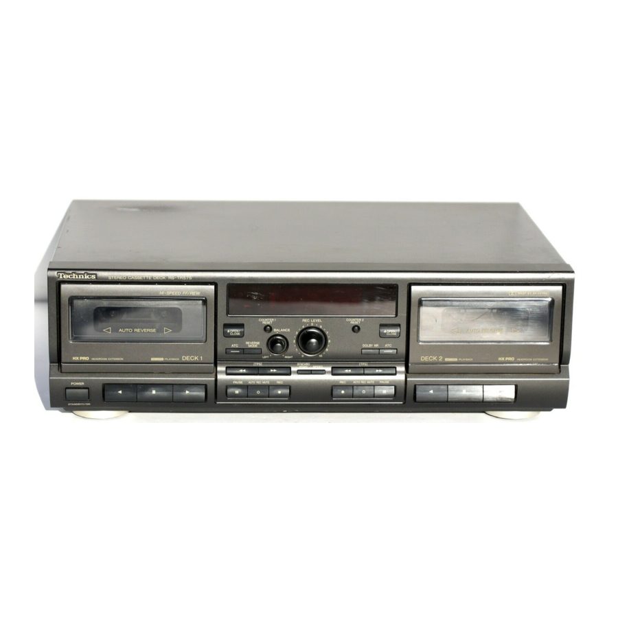 Technics RS-TR575 Service Manual