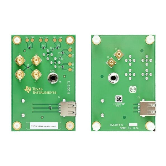 Texas Instruments TPD2E1B06DRLEVM User Manual