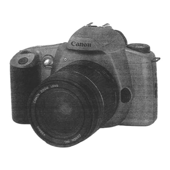 Canon EOS Rebel GII Instructions Manual