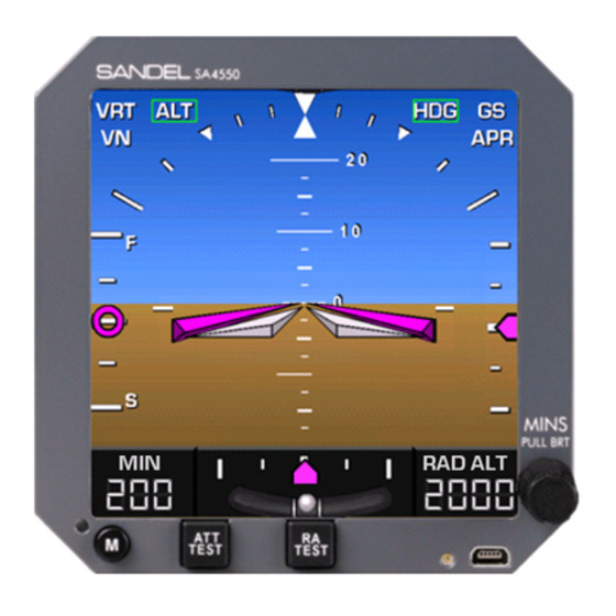 Sandel SA4550 Pilot's Manual
