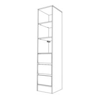 Howdens TOWER UNIT 3 DRAWERS Assembly Instructions Manual