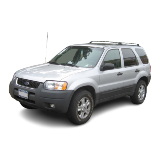Ford 2001 Escape Owner's Manual