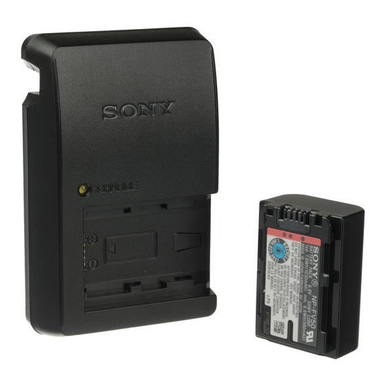 Sony ACC-TCV5 Operating Instructions