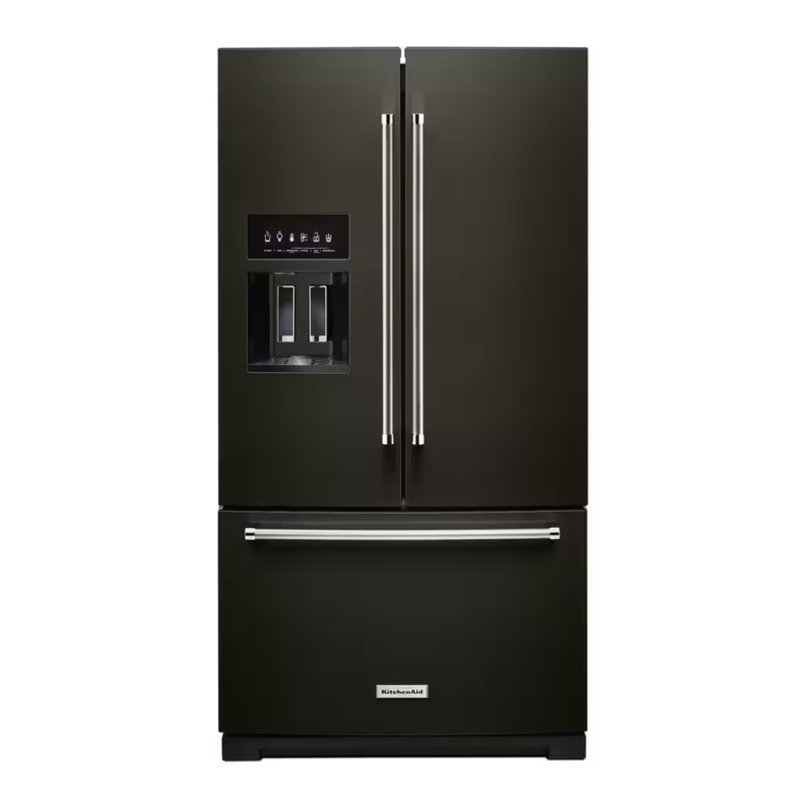 KitchenAid KRFF577 - 26.8 Cu. Ft. Standard-Depth French Door Refrigerator with Exterior Ice and Water Dispenser Manual